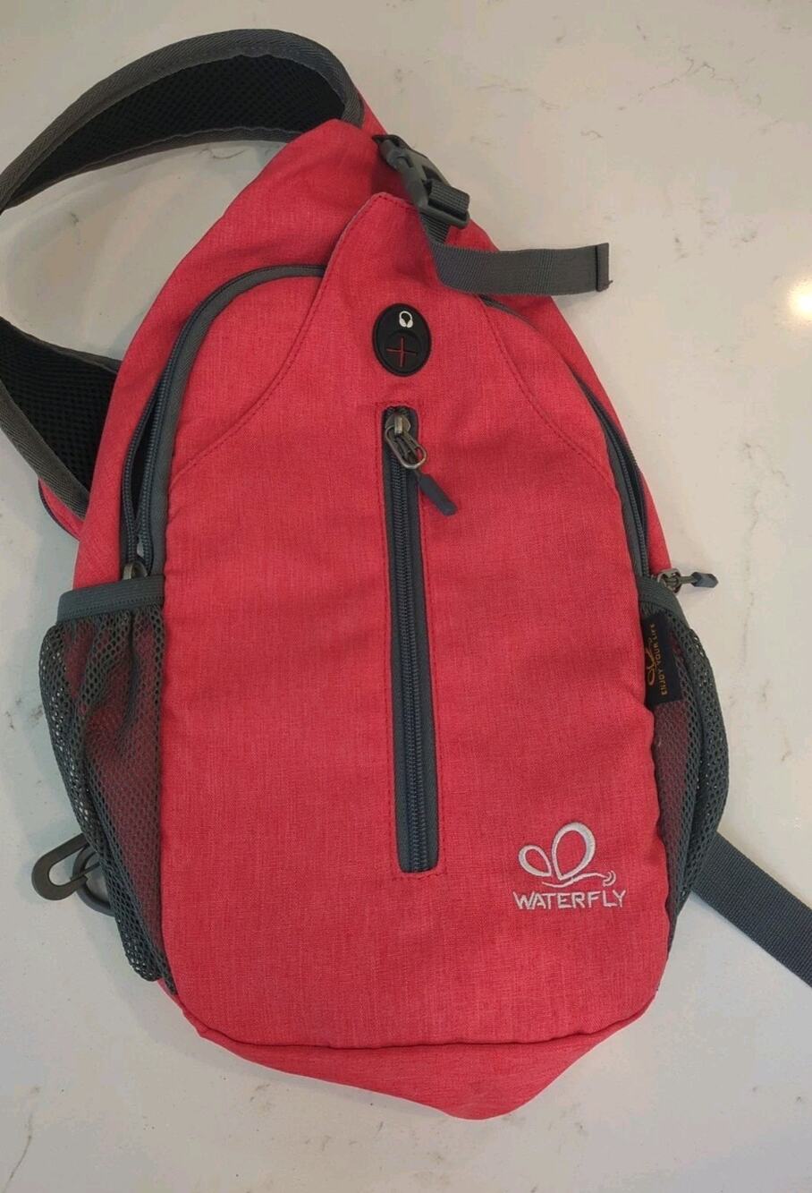 Waterfly Maap01 Small Crossbody Sling Backpack Red - Travel/Hiking Bag